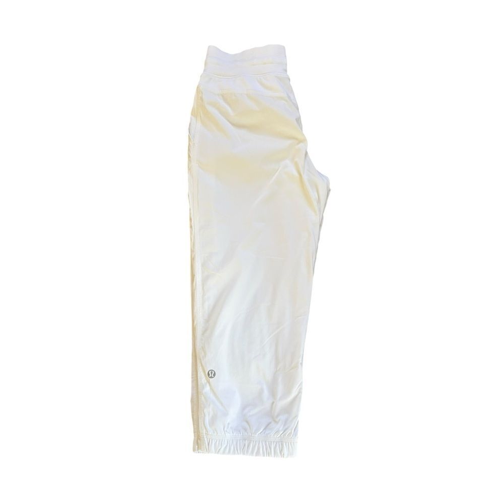 Lululemon Dance Studio Crop Pants Womens Size 4 White Pull On - Picture 3 of 11